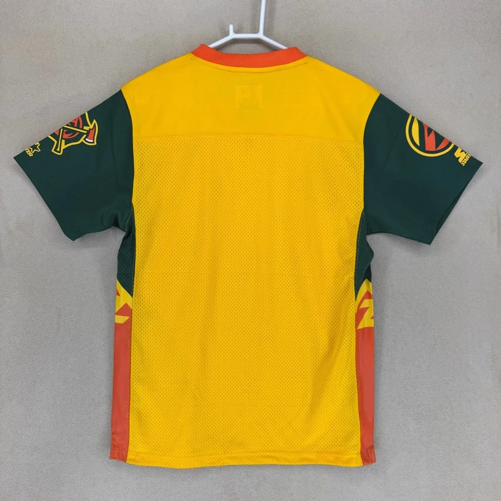 Youth Boys Alliance of American‎ Football Starter Jersey Yellow Green XL